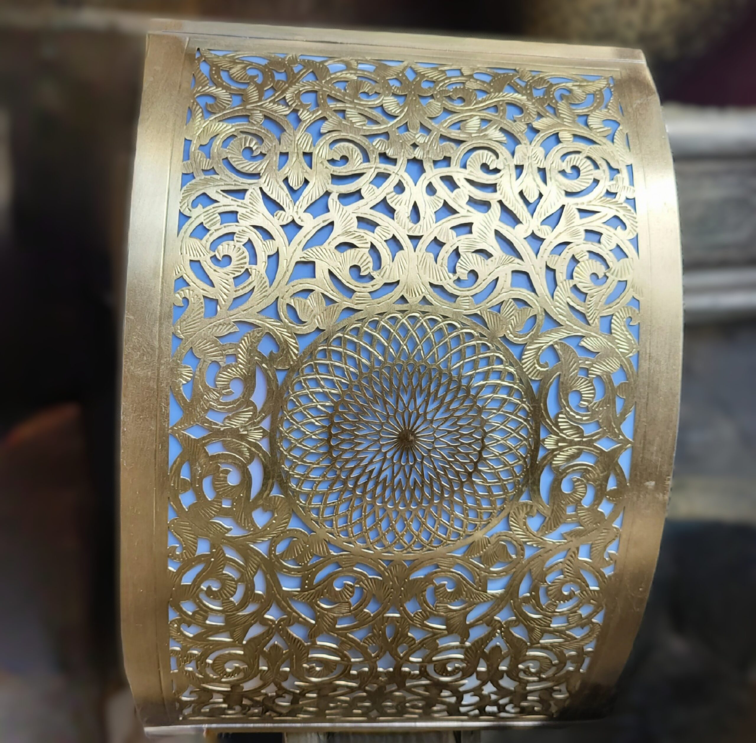 Applique murale bronze-verre 32x21
